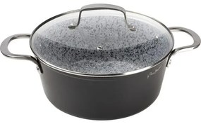 Lamart Κατσαρόλα Granit Φ24cm Αλουμινίου Με Επίστρωση Γρανίτη Μαύρο LT1254