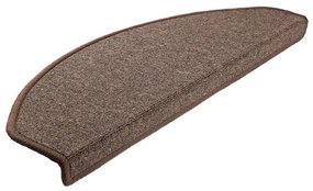 vidaXL Πατάκια Σκαλοπάτια 15 τεμ. 65x24x4 εκ. Καφέ Καφέ Ημίστρογγυλά Μεγάλα