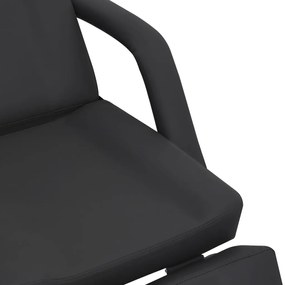 vidaXL Καρέκλα Αισθητικής Μαύρη 180 x 62 x 78 εκ. από Συνθετικό Δέρμα