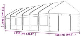 ΚΙΟΣΚΙ ΜΕ ΤΕΝΤΑ ΛΕΥΚΟ 13,38 X 4,08 X 3,22 Μ. ΑΠΟ ΠΟΛΥΑΙΘΥΛΕΝΙΟ 3155490