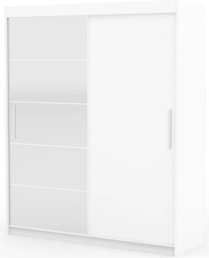 Ντουλάπα Zaist 180 συρόμενη-Leuko