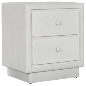 Κομοδίνο Home ESPRIT Λευκό 48 x 36 x 53 cm