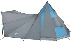 vidaXL Οικογενειακή Σκηνή Τίπι Μπλε και Γκρι 510 x 690 x 330 εκ.