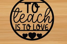 Σετ των 2 Intra απο ξύλο plywood 3mm-4mm πάχος – To Teach is to Love Laser,metal Δίασταση 20x20 cm INTRAFABR-87760881