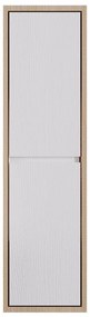 Στήλη μπάνιου κρεμαστή VERA 35 Λευκό - Sonoma 35x30x130 εκ. 35x30x130 εκ.