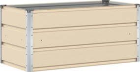 vidaXL Γλάστρα Ελεφαντόδοντο 100 x 50 x 45 cm Επικαλυμμένος Χάλυβας