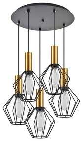 Φωτιστικό Οροφής Πολύφωτο Homelighting 77-8622 Gold