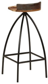 vidaXL Σκαμπό Μπαρ 2 τεμ. από Μασίφ Ανακυκλωμένο Ξύλο