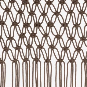 vidaXL Κουρτίνα Μακραμέ Taupe 140 x 240 εκ. Βαμβακερή