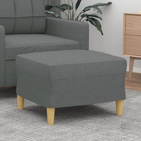 vidaXL Υποπόδιο Σκούρο Γκρι 60 x 50 x 41 εκ. Υφασμάτινο