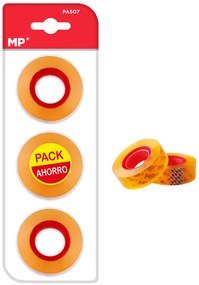 MP κολλητική ταινία Transparent PA507-01, 12mm, 33m, διάφανη, 3τμχ