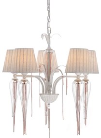 Πολύφωτο Φωτιστικό Οροφής EG170305PWRG Pink Gold Metal, Glass, Fabric