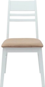 vidaXL Καρέκλες φαγητού 2 pcs Λευκό 43 x 54 x 89 εκ.