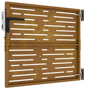 vidaXL Πόρτα Κήπου Τετράγωνη 85x100 εκ. από Ατσάλι Corten