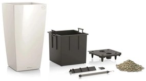 LECHUZA Γλάστρα Cubico 40 ALL-IN-ONE Γυαλιστερό Λευκό 18191