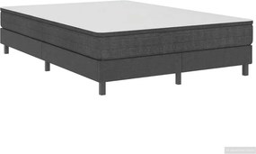 vidaXL Πλαίσιο Κρεβατιού Boxspring Γκρι 160 x 200 εκ. Υφασμάτινο