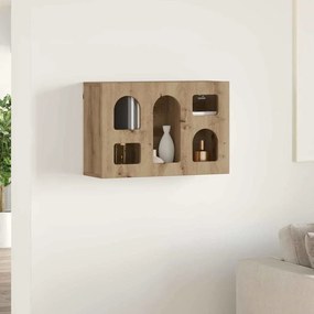 vidaXL Κρεμαστό ντουλάπι με ράφι Επιτοίχιο Artisan Oak 60 x 20 x 40 εκ