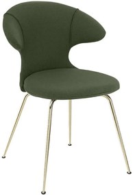 Καρέκλα Τραπεζαρίας Time Flies Horizons S 590-05C5901-1 57x59x83cm Green-Brass Umage Steel,Polyester