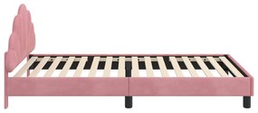 vidaXL Κρεβάτι Παιδικής Κρεβατοκάμαρας με Κεφαλάκι Ροζ 80 x 200 cm