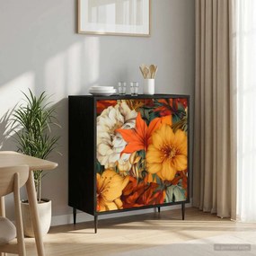 vidaXL Πλαϊνό γραφείο GENNEP Μαύρη Δρυς 69 x 33 x 76 εκ.