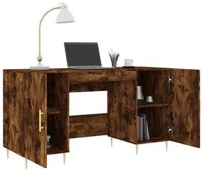 vidaXL Γραφείο Καπνιστή Δρυς 140 x 50 x 75 εκ. από Επεξεργασμένο Ξύλο