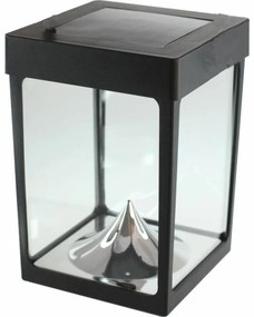 Φανάρι LED Μαύρο Κρυστάλλινο ABS 12 x 12 x 18 cm