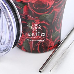 ESTIA ΘΕΡΜΟΣ COFFEE MUG SAVE THE AEGEAN 350ml TWILIGHT ROSE