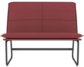 vidaXL Πάγκος Μπορντό 100x75x76 εκ. από Συνθετικό Δέρμα