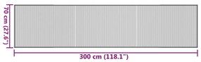 ΧΑΛΙ ΟΡΘΟΓΩΝΙΟ ΜΑΥΡΟ 70 X 300 ΕΚ. ΜΠΑΜΠΟΥ 376876