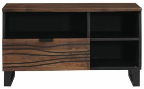 vidaXL Τηλεοπτικός Θρανίο Καφέ 80 x 33 x 46 εκ Μασίφ ξύλο μάνγκο