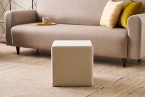 Πουφ Σκαμπό Μπεζ ASOS 40x40x40