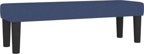 vidaXL Κρεβάτι Boxspring με Στρώμα Μπλε 180x200 εκ. Υφασμάτινο