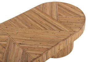 ΤΡΑΠΕΖΙ ΣΑΛΟΝΙΟΥ GATSBY ΟΒΑΛ TOP  RATTAN ΧΡΩΜΑ ΦΥΣΙΚΟ 110x59x39Υεκ.