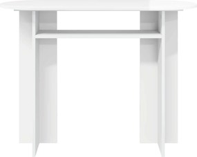 vidaXL Τραπέζι κονσόλας Γυαλιστερό Λευκό 100 x 39,5 x 75 εκ