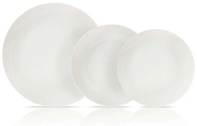 Σερβίτσιο Πιάτα Φαγητού Silk Pure (Σετ 20Τμχ) 25.000.40 White Cryspo Trio 20 τμχ Porcelain