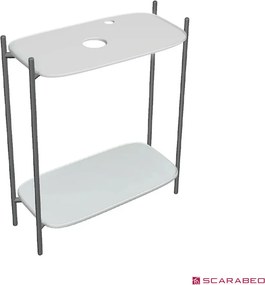 Scarabeo Laila 75 Shelf Pearl - Βάση για νιπτήρα - Δεξιά