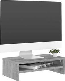 vidaXL Βάση Οθόνης Γκρι Sonoma 42 x 24 x 13 εκ. από Επεξεργασμένο Ξύλο