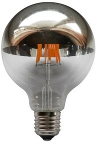 Λαμπτήρας LED Filament E27 Globe 6W 2700K Dimmable Silver G95