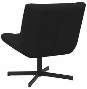 vidaXL Περιστρεφόμενη καρέκλα Μαύρο 63 x 75 x 76 εκ ύφασμα