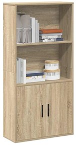 vidaXL Βιβλιοθήκη Sonoma Δρυς 60x24x120 εκ. από Επεξεργασμένο Ξύλο
