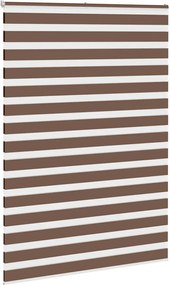 vidaXL Ζέβρα τυφλή Καφέ Πλάτος υφάσματος 160,9 εκ. Πολυεστέρας