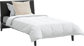 vidaXL Κουβέρτα 2 σε 1 με μαξιλάρι 2 pcs Λευκό Φτέρος