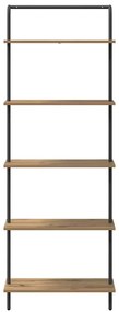 vidaXL Ράφι Βιβλίων artisan δρυς 60 x 24 x 168 εκ. Επεξεργασμένο ξύλο