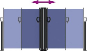vidaXL Σκίαστρο Πλαϊνό Συρόμενο Μπλε 120 x 600 εκ.