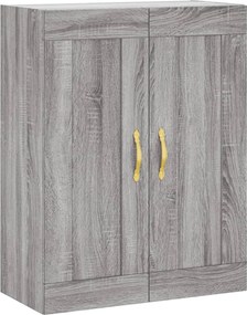 vidaXL Ντουλάπι Επιτοίχιο Γκρι Sonoma 69,5 x 34 x 90 εκ. Επεξεργ. Ξύλο