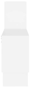 Ράφι Τοίχου σε Σχήμα Αυτοκινήτου Λευκό 82x15x51 εκ. Μοριοσανίδα - Λευκό