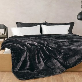 Κουβέρτα Bella 30 Anthracite Kentia Υπέρδιπλo 220x240cm Πολυέστερ