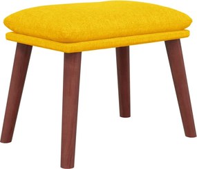 vidaXL Υποπόδιο Μουσταρδί 45 x 29,5 x 35 εκ. Υφασμάτινο