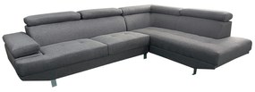 Καναπές Γωνιακός ArteLibre MASAL Γκρι Ύφασμα 280x185x85cm