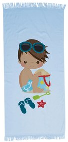 Πετσέτα Παρεό Beach Boy Σιελ 70x140 - Borea Home